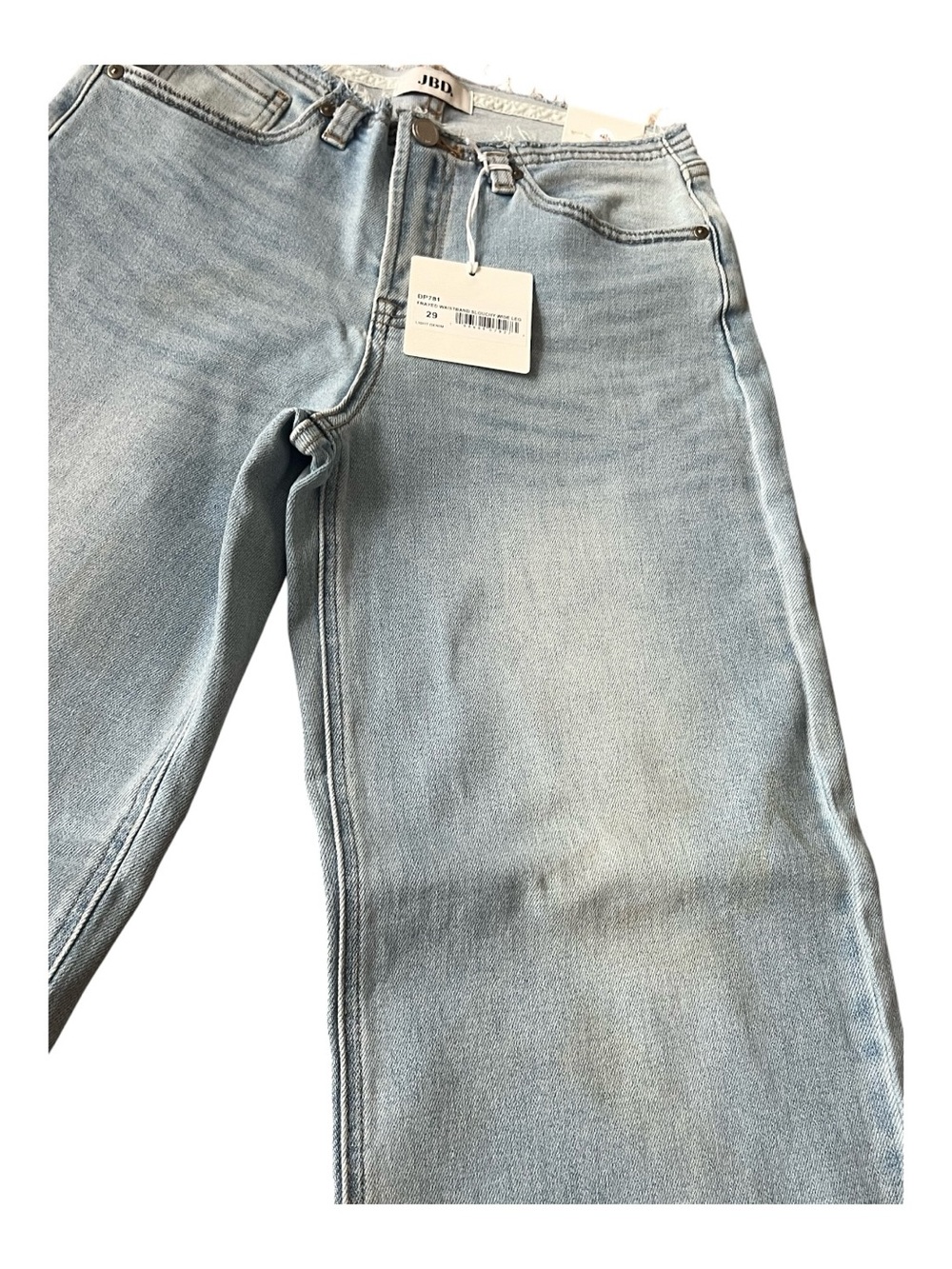 JBD Frayed Waistband Jeans Light Wash Size 29 NWT - Picture 7 of 9